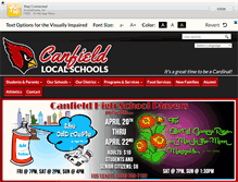 Tablet Screenshot of canfieldschools.net